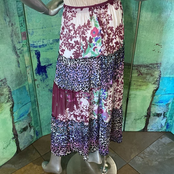 Lapis Bohemian Purple Maxi Skirt - Picture 4 of 7